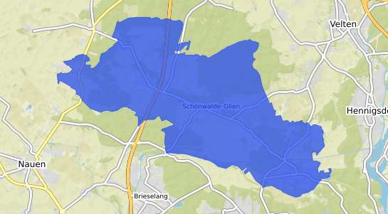 Bodenrichtwertkarte Sch&ouml;nwalde-Glien